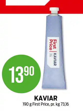 Kiwi First price kaviar tilbud