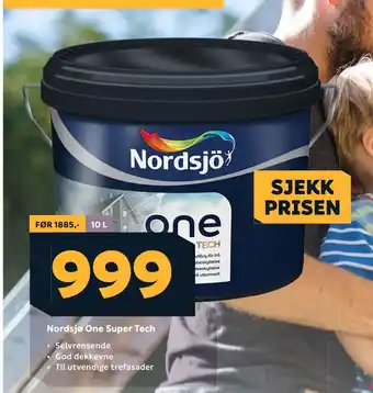 Megaflis Nordsjø One Super Tech tilbud