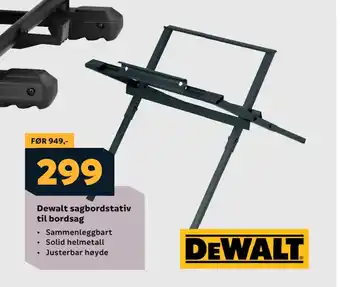 Megaflis Dewalt sagbordstativ til bordsag tilbud