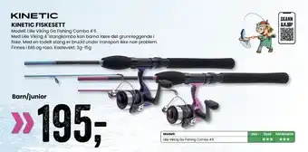 Sport Outlet KINETIC FISKESETT tilbud