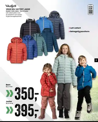 Sport Outlet VIKAFJELL VATTERT JAKKE tilbud
