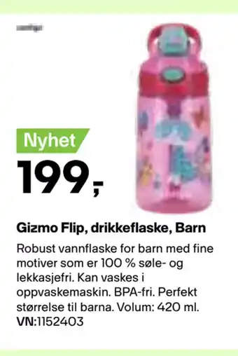 XXL Sport Gizmo Flip, drikkeflaske, Barn tilbud