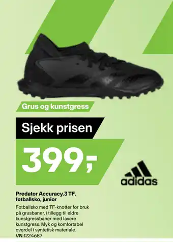 XXL Sport Predator Accuracy.3 TF, fotballsko, junior tilbud