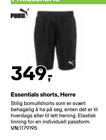 XXL Sport Essentials shorts, Herre tilbud