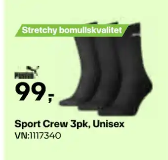 XXL Sport Sport Crew 3pk, Unisex tilbud