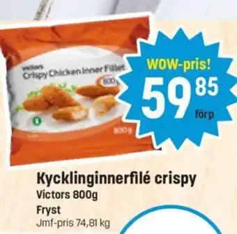 Eurocash Kycklinginnerfilé crispy Victors tilbud