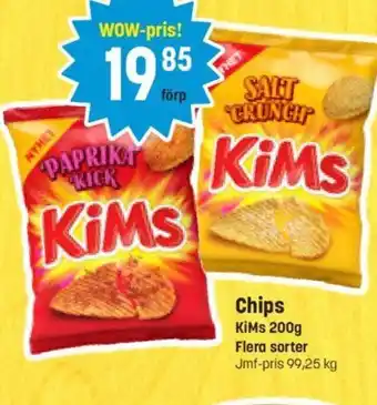 Eurocash Chips KiMs 200g tilbud