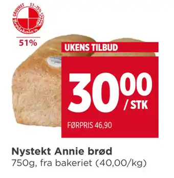 Meny Nystekt Annie brød tilbud