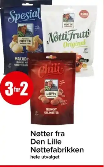 Eurospar Nøtter fra Den Lille Nøttefabrikken tilbud