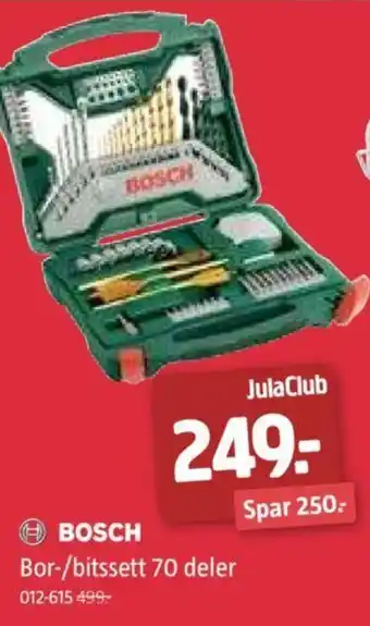 Jula Bor-/bitssett 70 deler tilbud