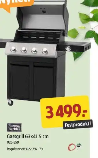 Jula Gassgrill 63x41.5 cm tilbud