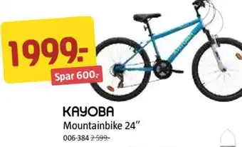 Jula KAYOBA Mountainbike 24" tilbud