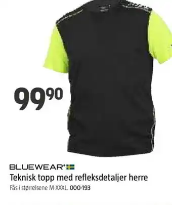 Jula Teknisk topp med refleksdetaljer herre tilbud