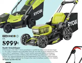 Mekk Ryobi Gressklipper tilbud