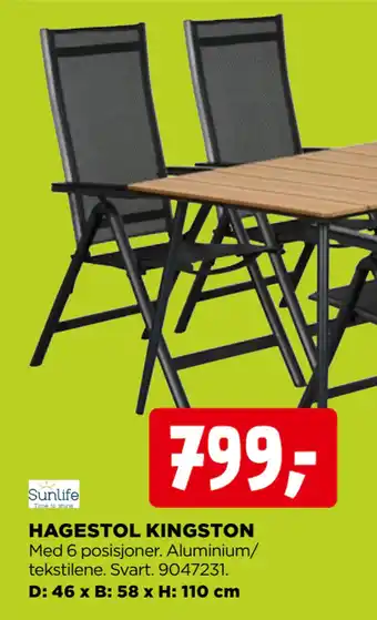 jem & fix HAGESTOL KINGSTON tilbud