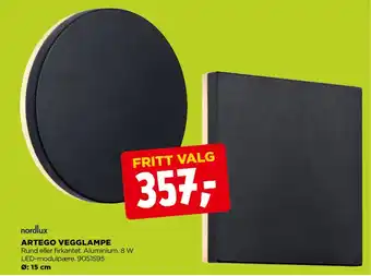 jem & fix ARTEGO VEGGLAMPE tilbud