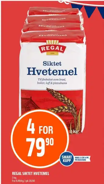 Coop Obs Regal hvetemel siktet tilbud