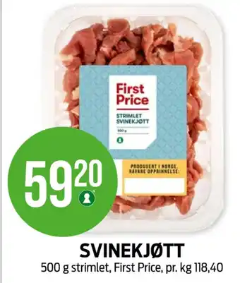 Kiwi First price strimlet svinekjøtt tilbud