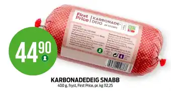 Kiwi First price karbonadedeig tilbud