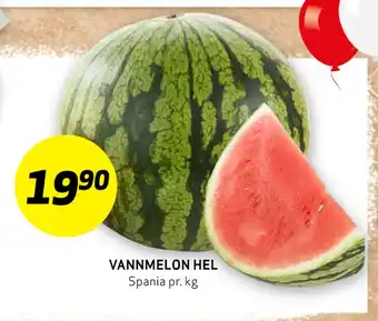 Bunnpris VANNMELON HEL tilbud