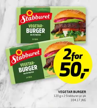 Bunnpris Stabburet Vegetar-Burger tilbud