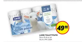Bunnpris LAMBI TOILETTPAPIR tilbud