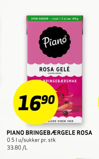 Bunnpris PIANO BRINGEBÆRGELE ROSA tilbud