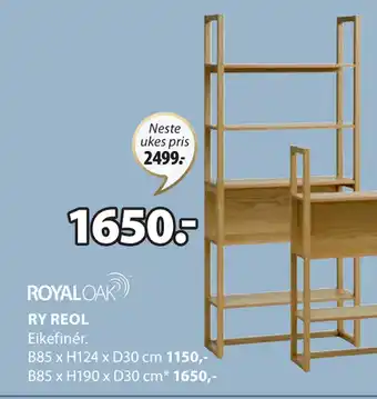 JYSK RY REOL tilbud