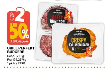 Coop Marked GRILL PERFEKT BURGERE tilbud