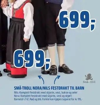 Coop Obs SMÅ-TROLL NORA/NILS FESTDRAKT TIL BARN tilbud