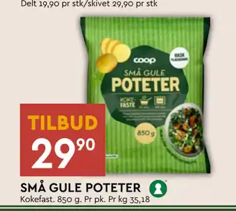 Coop Mega SMÅ GULE POTETER tilbud