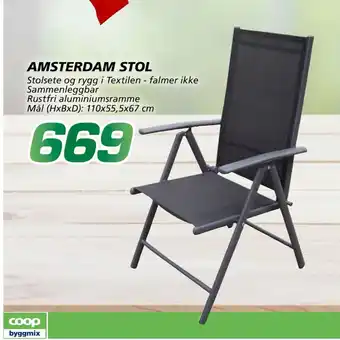Coop Byggmix AMSTERDAM STOL tilbud