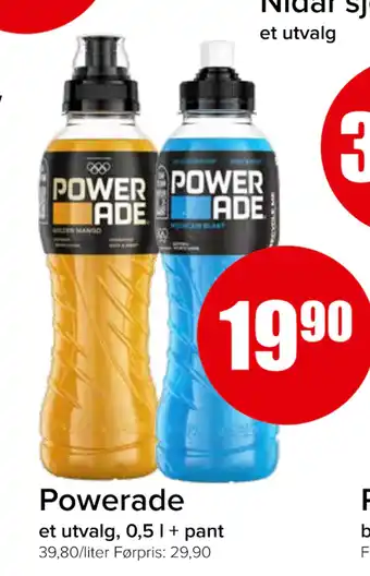 Spar Powerade tilbud
