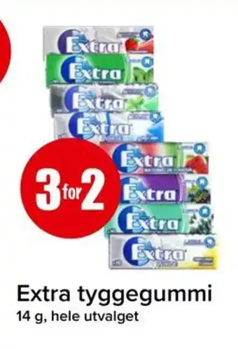 Spar Extra tyggegummi tilbud