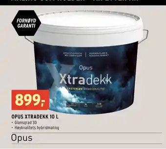 Montér OPUS XTRADEKK 10 L tilbud