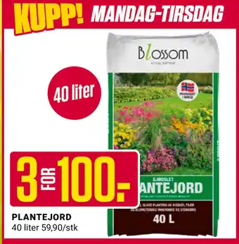 Europris PLANTEJORD tilbud