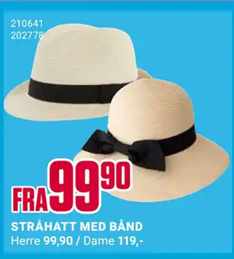 Europris STRÅHATT MED BÅND tilbud