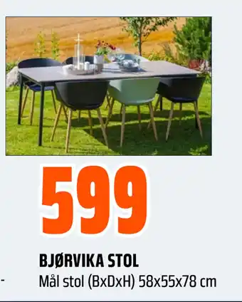 Obs Bygg BJØRVIKA STOL tilbud