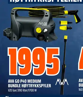 Obs Bygg AVA GO P40 MEDIUM BUNDLE HØYTRYKKSPYLER tilbud