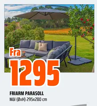 Obs Bygg FRIARM PARASOLL tilbud