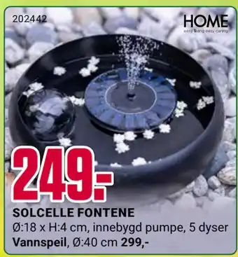 Europris SOLCELLE FONTENE tilbud