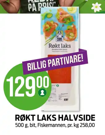 Kiwi RØKT LAKS HALVSIDE tilbud