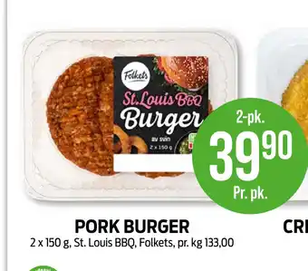 Kiwi PORK BURGER tilbud