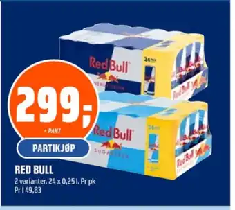 Coop Obs Red bull energidrikk tilbud