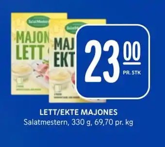 Rema 1000 LETT/EKTE MAJONES tilbud