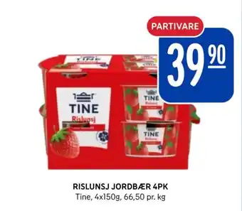 Rema 1000 RISLUNSJ JORDBÆR 4PK tilbud