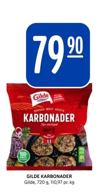 Rema 1000 GILDE KARBONADER tilbud