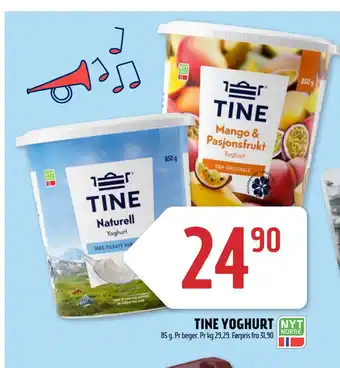 Coop Prix TINE YOGHURT tilbud