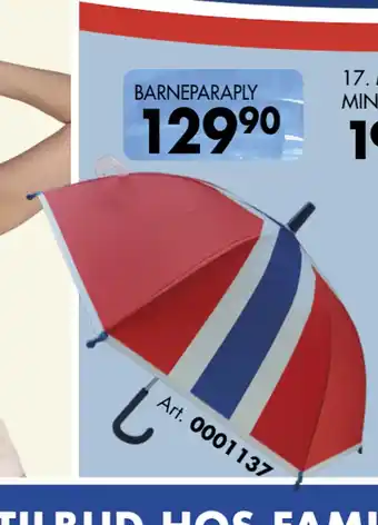 Sparkjøp BARNEPARAPLY tilbud