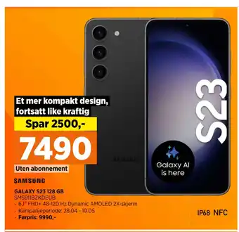 POWER GALAXY S23 128 GB tilbud
